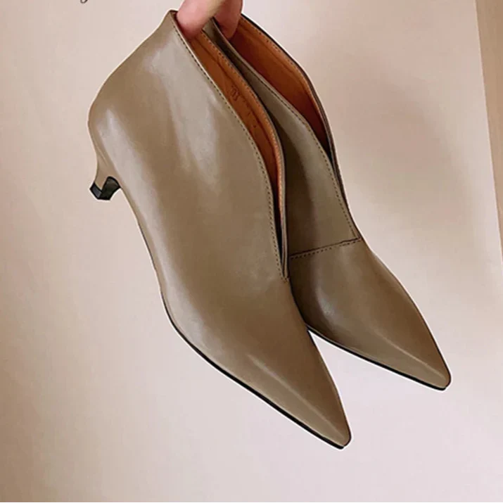 Fivessa™| Pointed Ankle Boots