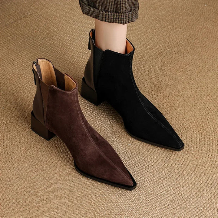 Rillene pointed-toe ankle boots