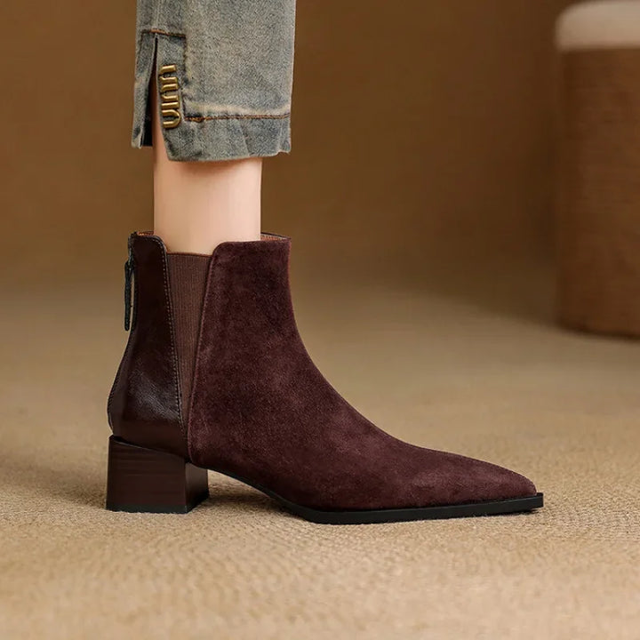 Rillene pointed-toe ankle boots