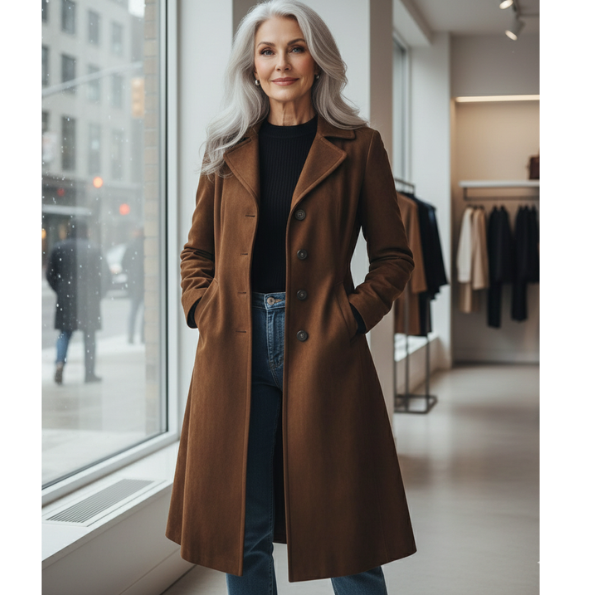 Valerie long coat, vintage elegance